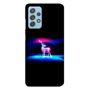Силиконовый бампер с картинкой животных для Samsung Galaxy A23 (Яркий олень)