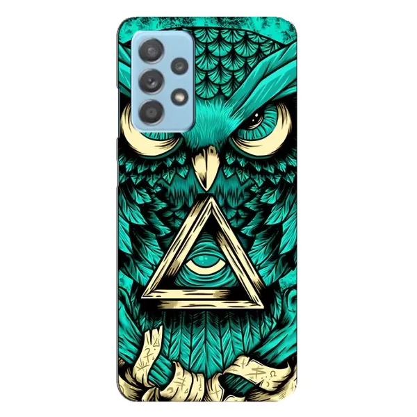 Чехол с рисунком «Зеленая сова» для Samsung Galaxy A23 Чехол с рисунком «Зеленая сова» для Samsung Galaxy A23