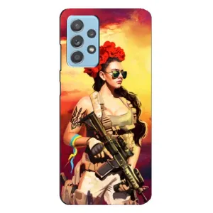 ЗСУ Чехлы (TPU) для Samsung Galaxy A23 (Женщина солдат)
