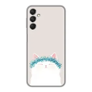 Чехол на тематику: Коты для Samsung Galaxy A24 (Белый котик)