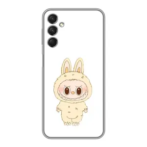 Чехол с принтом Лабубу для Samsung Galaxy A24 (Бежевый Лабубу)