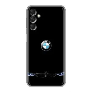 Силіконовий бампер з картинкою машини на Samsung Galaxy A24 (Чорний BMW)