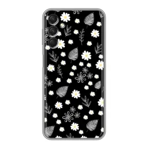 Чохли з тематикою "КВІТИ" на Samsung Galaxy A24 (цвітіння на чорному)