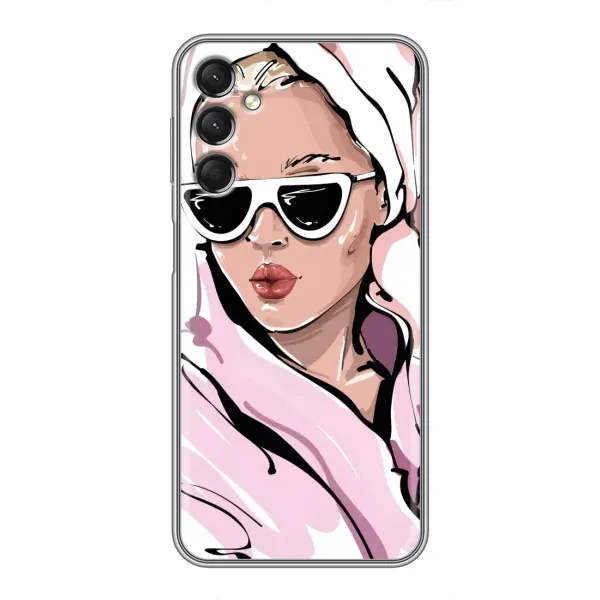Чехол с рисунком «Девушка в халате» для Samsung Galaxy A24