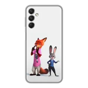 Силиконовый чехол с принтом Зоотрополіс для Samsung Galaxy A24 (Джуди и Ник)