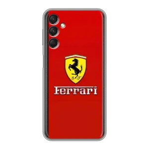 Силіконовий бампер з картинкою машини на Samsung Galaxy A24 (Ferrari Logo)