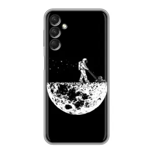 Силиконовый Чехол с принтом "Космонавты" на Samsung Galaxy A24 (Космонавт)