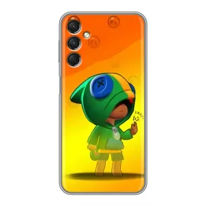 Чохол Бравл Старс для Samsung Galaxy A24 (LEON в кофті)
