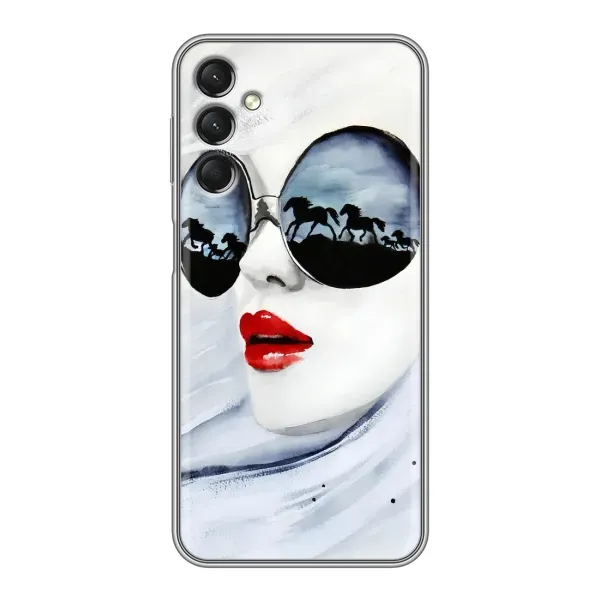 Чехол с рисунком «Любительница коней» для Samsung Galaxy A24