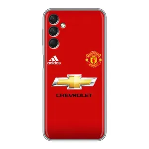 Силиконовые Чехлы принт Футбол на Samsung Galaxy A24 (Man United)