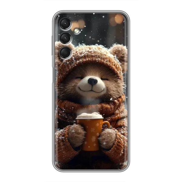 Чехол с рисунком «Медвежонок с кофе» для Samsung Galaxy A24 Чехол с рисунком «Медвежонок с кофе» для Samsung Galaxy A24