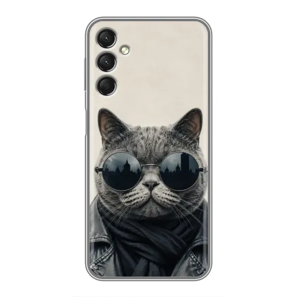 Чехол с рисунком «Модный кот» для Samsung Galaxy A24 Чехол с рисунком «Модный кот» для Samsung Galaxy A24