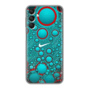 Силиконовый Чехол на Samsung Galaxy A24 с картинкой Nike (Найк зеленый)