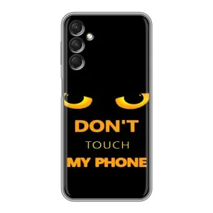 Чехол с Прикольным принтом на Samsung Galaxy A24 (Не трогай мой телефон)