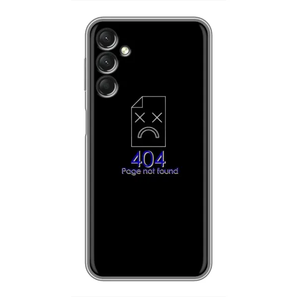 Чехол с рисунком «Ошибка 404» для Samsung Galaxy A24 Чехол с рисунком «Ошибка 404» для Samsung Galaxy A24