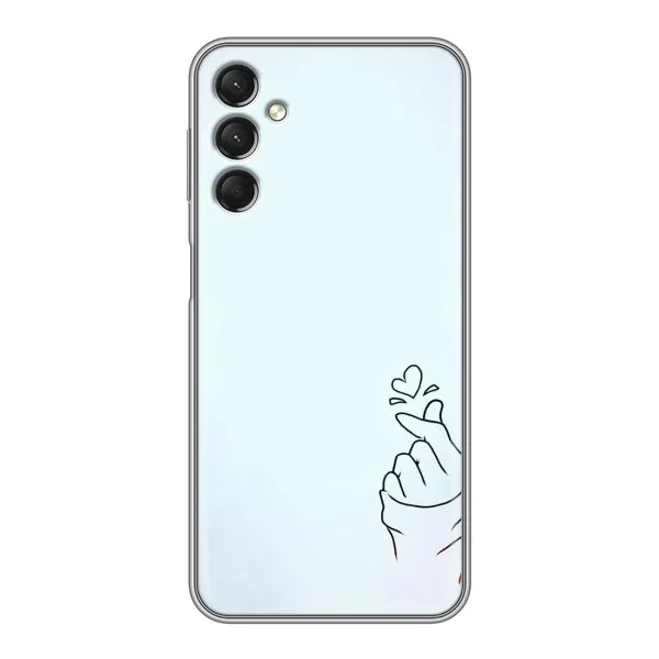 Чехол с рисунком «Сердце на голубом» для Samsung Galaxy A24 Чехол с рисунком «Сердце на голубом» для Samsung Galaxy A24