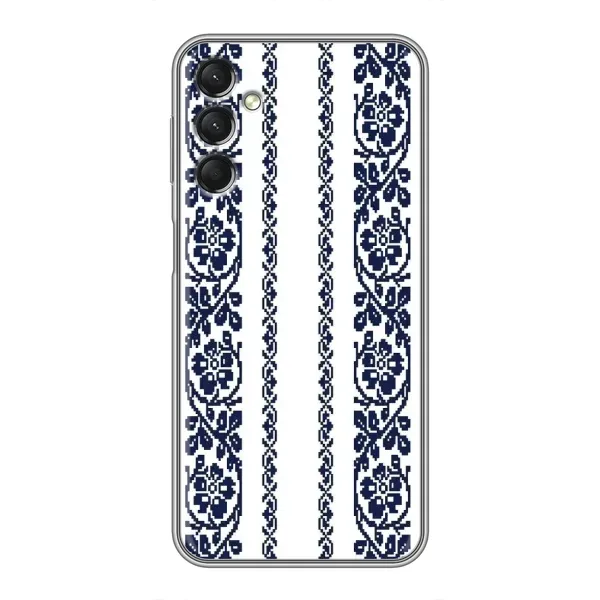 Чехол с рисунком «Синяя вышиванка» для Samsung Galaxy A24