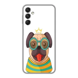 Бампер для Samsung Galaxy A24 с картинкой "Песики" (Собака Король)