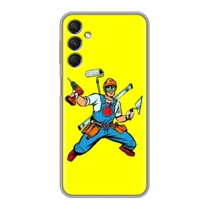 Силіконовий бампер (Працівники) на Samsung Galaxy A24 (Будівельник)