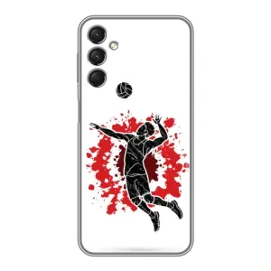 Чохли з прінтом Спортивна тематика для Samsung Galaxy A24 (Волейболіст)