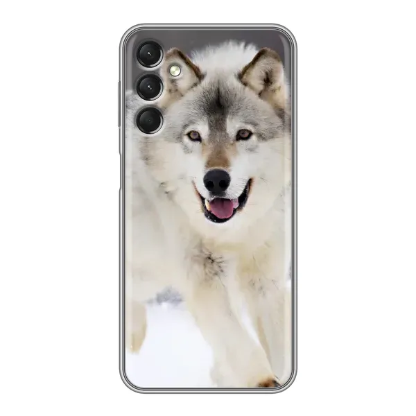 Чехол с рисунком «Волк на снегу» для Samsung Galaxy A24 Чехол с рисунком «Волк на снегу» для Samsung Galaxy A24