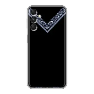 Силиконовый Чехол на Samsung Galaxy A24 (Воротник вышиванки)