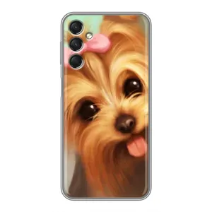 Чехол (ТПУ) Милые собачки для Samsung Galaxy A24 (Йоршенский терьер)