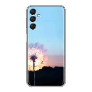 Силіконовий Чохол з кульбабками на Samsung Galaxy A24 (Захід з кульбабкою)