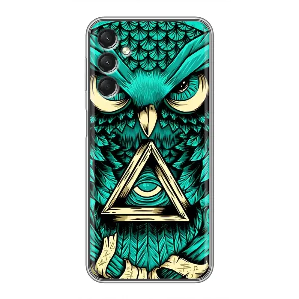 Чехол с рисунком «Зеленая сова» для Samsung Galaxy A24 Чехол с рисунком «Зеленая сова» для Samsung Galaxy A24