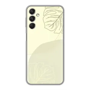 Чохол квітковий дизайн для Samsung Galaxy A24 (Зелений фон)