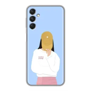 Силіконовый Чохол на Samsung Galaxy A24 з картинкой Модных девушек (Жовта кепка)