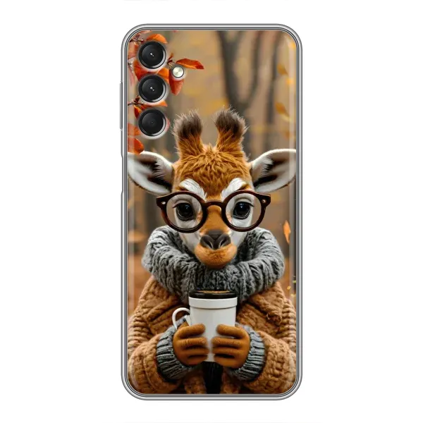Чехол с рисунком «Жираф с кофе» для Samsung Galaxy A24 Чехол с рисунком «Жираф с кофе» для Samsung Galaxy A24