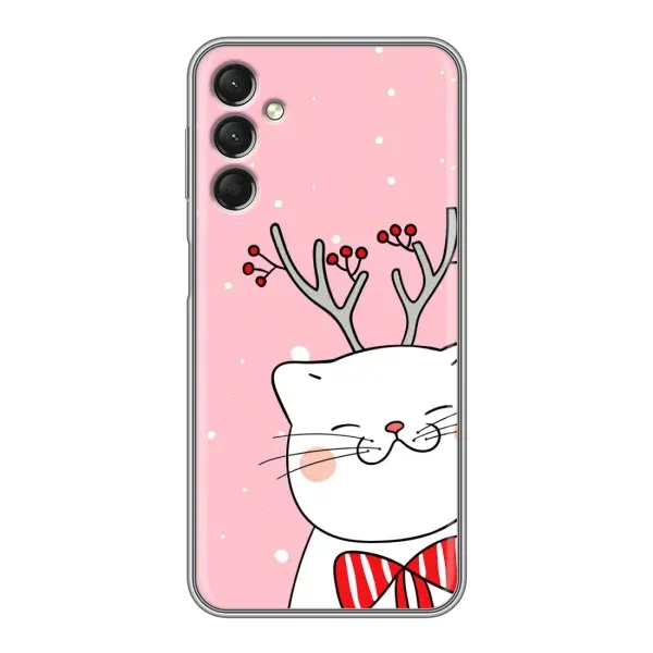 Чехол с рисунком «Зимний кот» для Samsung Galaxy A24 Чехол с рисунком «Зимний кот» для Samsung Galaxy A24