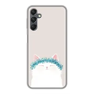 Чехол на тематику: Коты для Samsung Galaxy A25 (A256) (Белый котик)