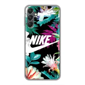 Силіконовый Чохол на Samsung Galaxy A25 (A256) з картинкою НАЙК (Квітковий Nike)