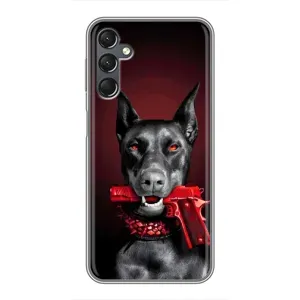 Чехол ДОБЕРМАН для Samsung Galaxy A25 (A256) (Доберман злой)
