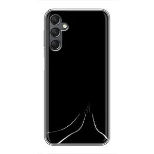 Чехол с картинками на черном фоне для Samsung Galaxy A25 (A256) (Дорога)