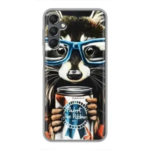 Силиконовый Чехол с Енотами на Samsung Galaxy A25 (A256) (Енот в очках)