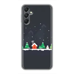 Силіконовий бампер на різдво для Samsung Galaxy A25 (A256) (Місто зимове)