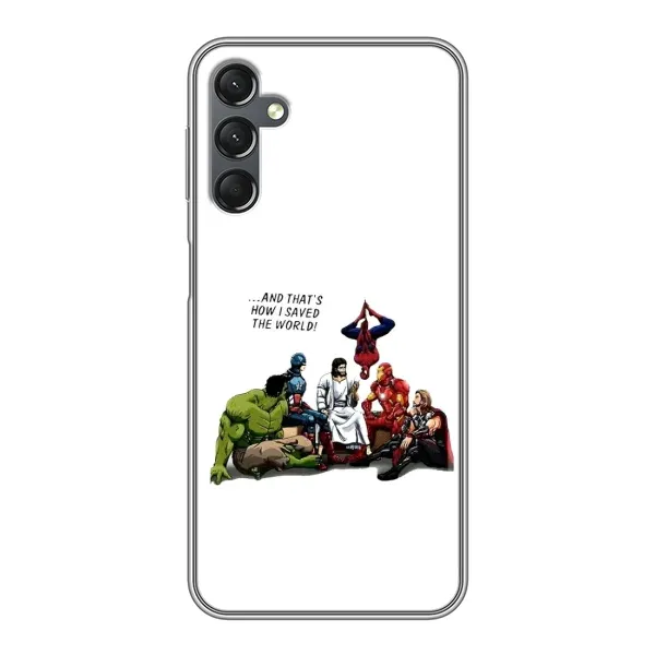 Чехол с рисунком «Иисус супергерой» для Samsung Galaxy A25 (A256) Чехол с рисунком «Иисус супергерой» для Samsung Galaxy A25 (A256)