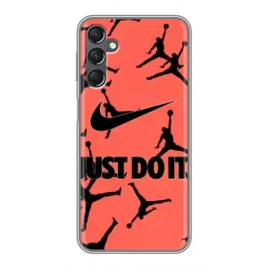 Силіконовый Чохол Nike Air Jordan на Самсунг Галаксі А25 (А256) (Just Do It)
