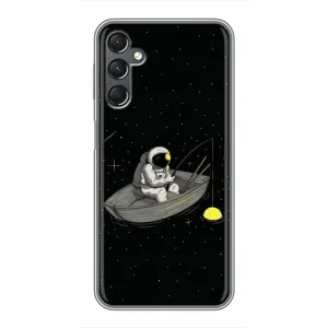 Силиконовый Чехол с принтом "Космонавты" на Samsung Galaxy A25 (A256) (Космонавт на рыбалке)