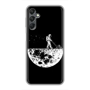 Силиконовый Чехол с принтом "Космонавты" на Samsung Galaxy A25 (A256) (Космонавт)