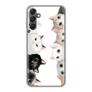 Силиконовый чехол с котиком для Samsung Galaxy A25 (A256) (Коты)