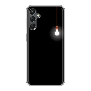 Чехол с картинками на черном фоне для Samsung Galaxy A25 (A256) (Лампочка)