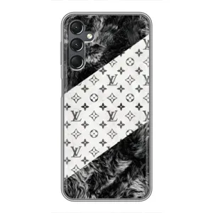 Чохол Стиль Louis Vuitton на Samsung Galaxy A25 (A256) (LV на білому)