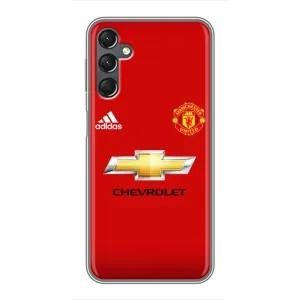 Силиконовые Чехлы принт Футбол на Samsung Galaxy A25 (A256) (Man United)