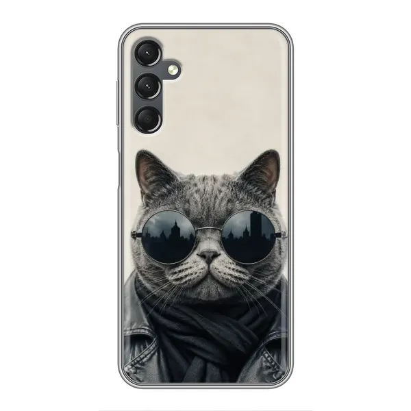 Чехол с рисунком «Модный кот» для Samsung Galaxy A25 (A256) Чехол с рисунком «Модный кот» для Samsung Galaxy A25 (A256)