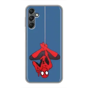 Чехол Супергерой Человека Паука на Samsung Galaxy A25 (A256) (На паутине)