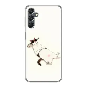 Чехол на тематику: Коты для Samsung Galaxy A25 (A256) (Отдых)
